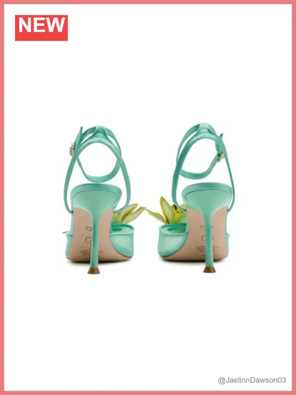 3D Floral Embellished High Heel Stiletto Pointed Toe Pump